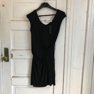 NWT M.Fredric Black Asymmetrical Selma Dress